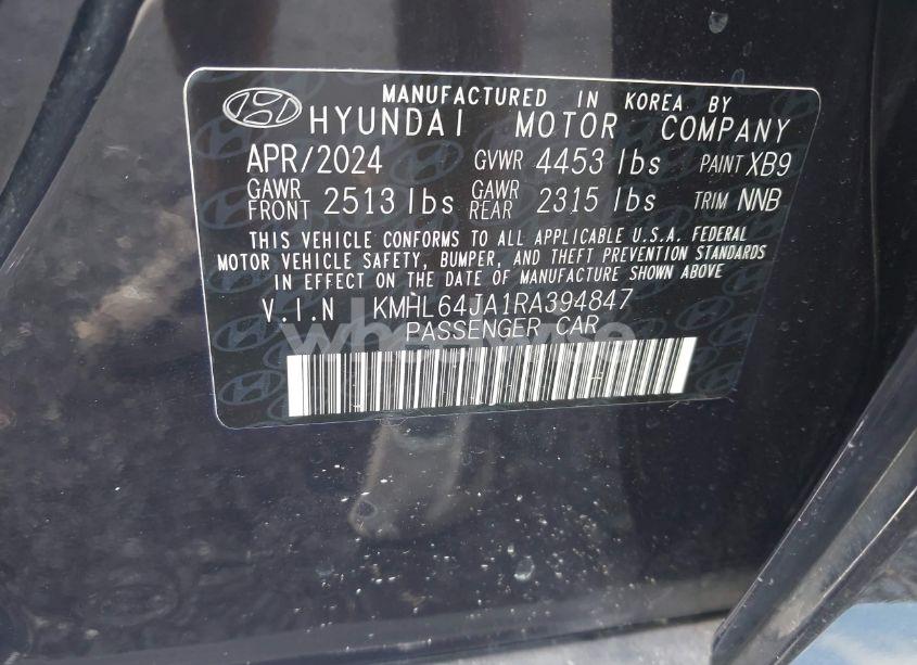 Photo 9 of 2024 Hyundai Sonata SEL (VIN KMHL64JA1RA394847)