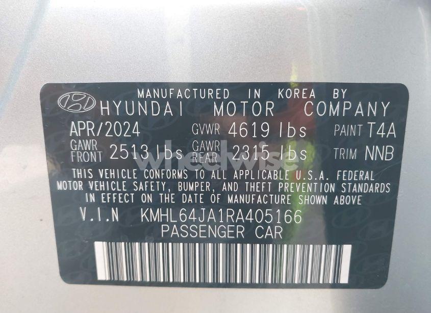 Photo 9 of 2024 Hyundai Sonata SEL (VIN KMHL64JA1RA405166)