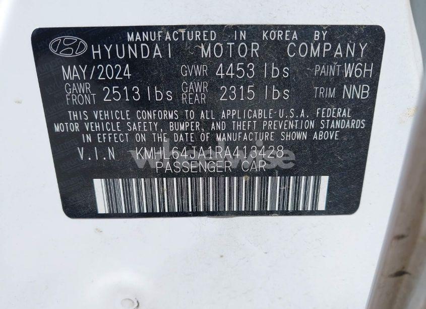 Photo 9 of 2024 Hyundai Sonata SEL (VIN KMHL64JA1RA413428)