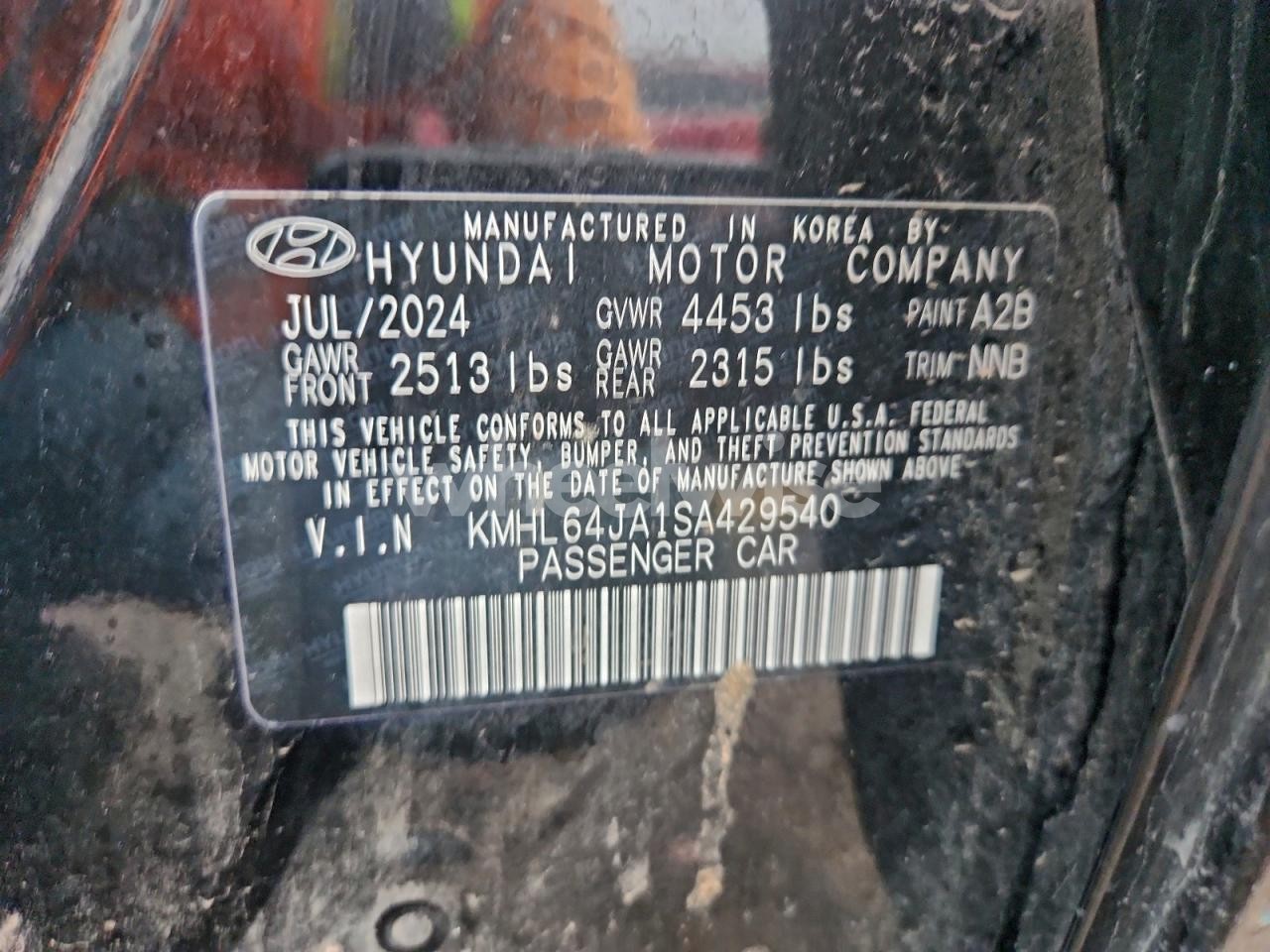 Photo 12 of 2025 HYUNDAI SONATA SEL (VIN KMHL64JA1SA429540)