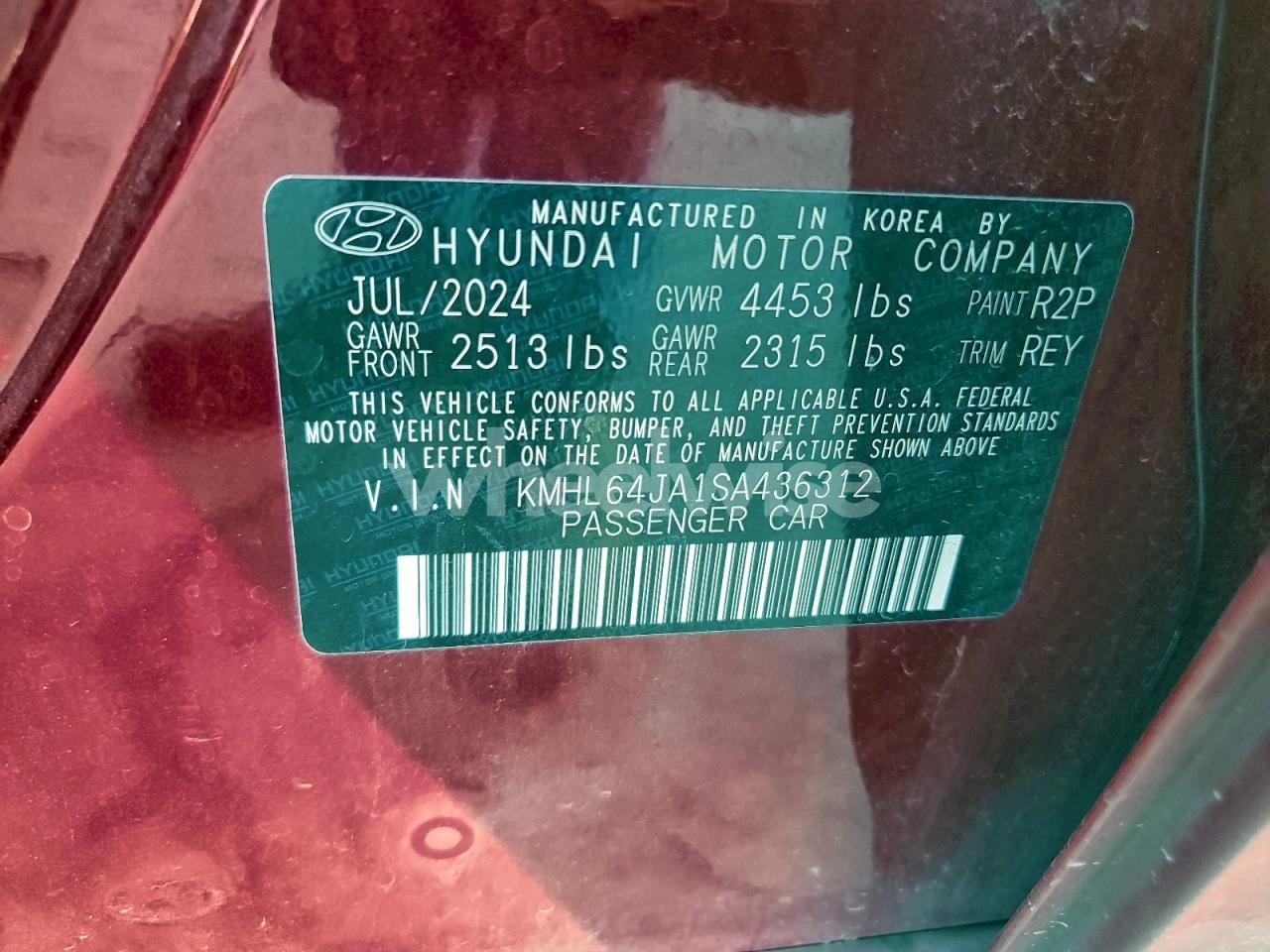 Photo 13 of 2025 HYUNDAI SONATA SEL (VIN KMHL64JA1SA436312)