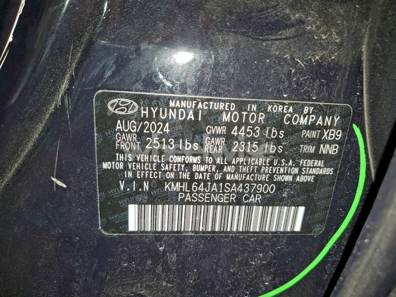 Photo 13 of 2025 HYUNDAI SONATA SEL (VIN KMHL64JA1SA437900)