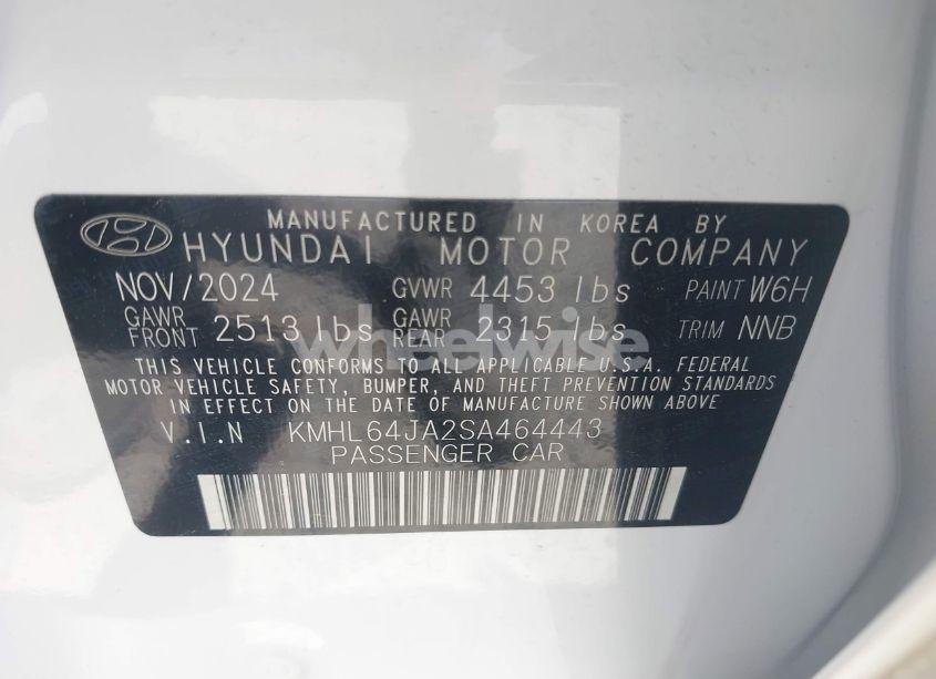 Photo 9 of 2025 Hyundai Sonata SEL (VIN KMHL64JA2SA464443)
