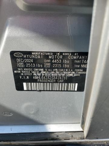 Photo 12 of 2025 HYUNDAI SONATA SEL (VIN KMHL64JA2SA474731)