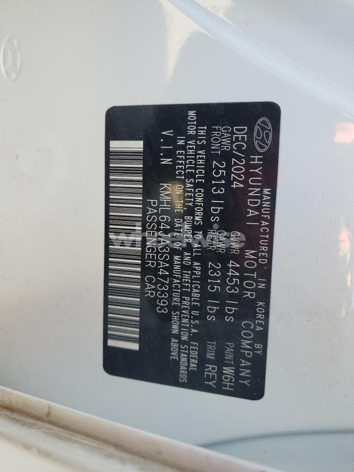 Photo 12 of 2025 HYUNDAI SONATA SEL (VIN KMHL64JA3SA473393)