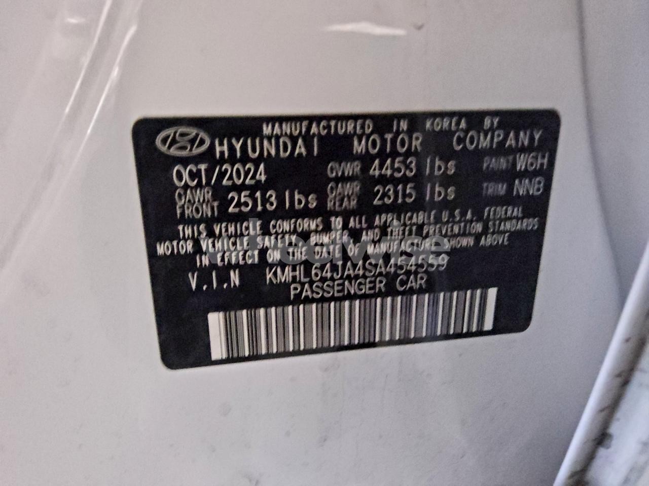 Photo 12 of 2025 HYUNDAI SONATA SEL (VIN KMHL64JA4SA454559)