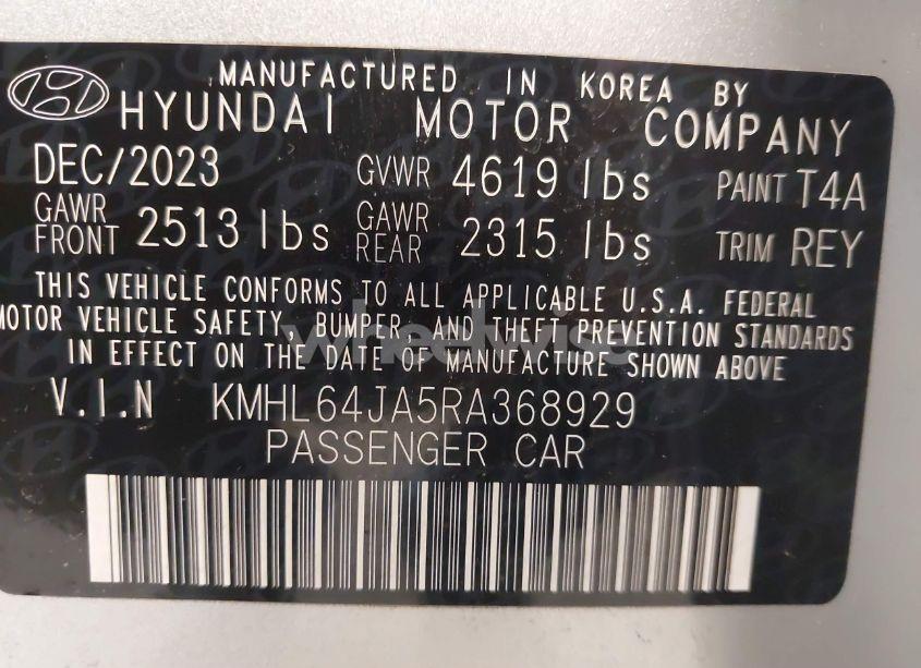 Photo 9 of 2024 Hyundai Sonata SEL (VIN KMHL64JA5RA368929)