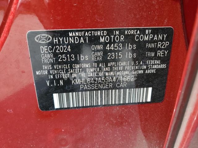 Photo 12 of 2025 HYUNDAI SONATA SEL (VIN KMHL64JA5SA471662)