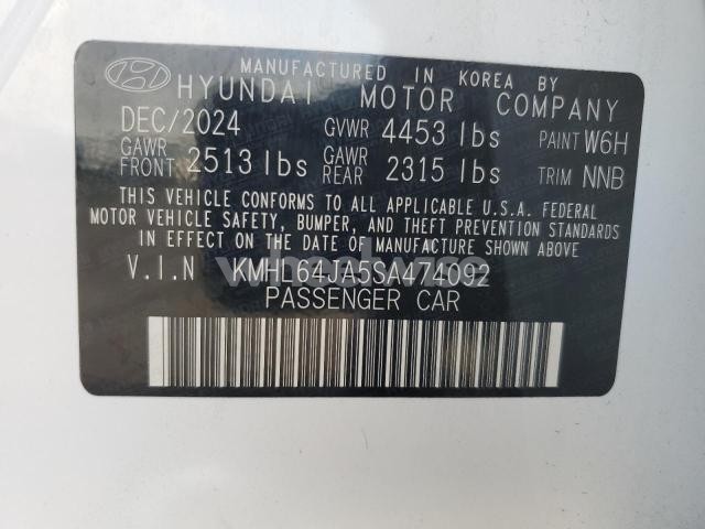Photo 5 of 2025 HYUNDAI SONATA SEL (VIN KMHL64JA5SA474092)