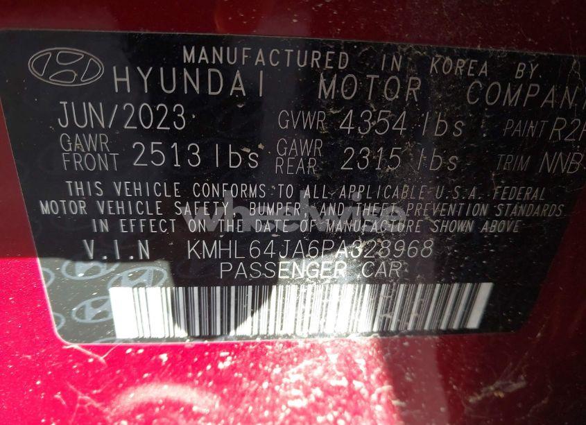 Photo 9 of 2023 Hyundai Sonata SEL (VIN KMHL64JA6PA328968)