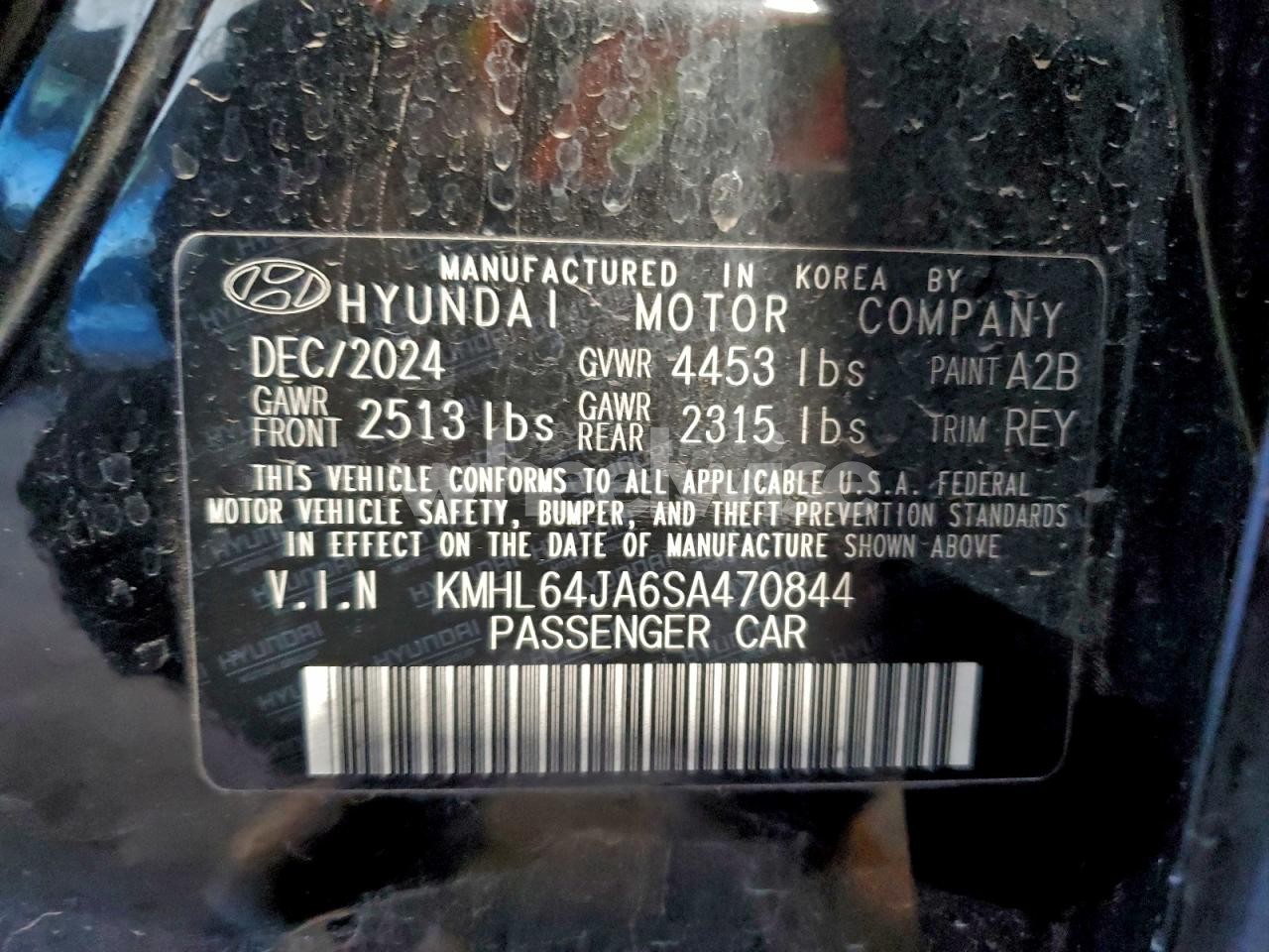 Photo 13 of 2025 HYUNDAI SONATA SEL (VIN KMHL64JA6SA470844)