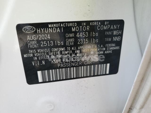 Photo 4 of 2025 HYUNDAI SONATA SEL (VIN KMHL64JA7SA441336)