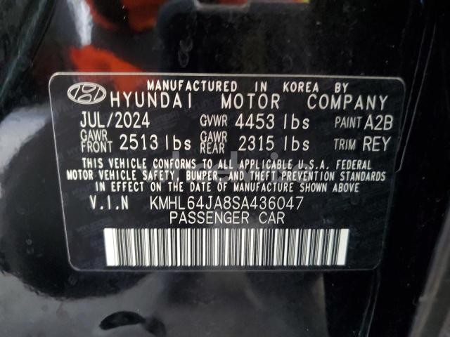 Photo 2 of 2025 HYUNDAI SONATA SEL (VIN KMHL64JA8SA436047)
