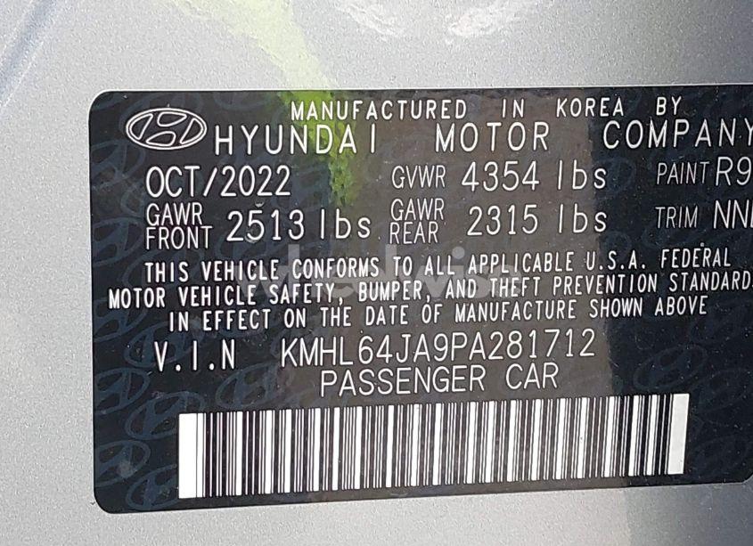 Photo 9 of 2023 Hyundai Sonata SEL (VIN KMHL64JA9PA281712)
