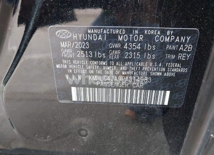 Photo 9 of 2023 Hyundai Sonata SEL (VIN KMHL64JA9PA314983)