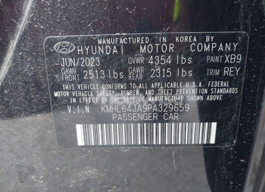 Photo 9 of 2023 Hyundai Sonata SEL (VIN KMHL64JA9PA329659)