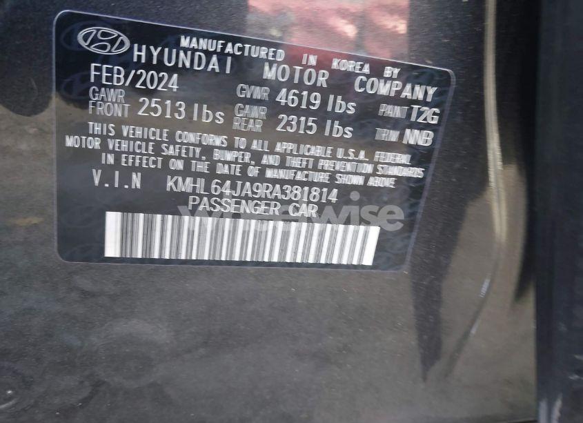 Photo 9 of 2024 Hyundai Sonata SEL (VIN KMHL64JA9RA381814)
