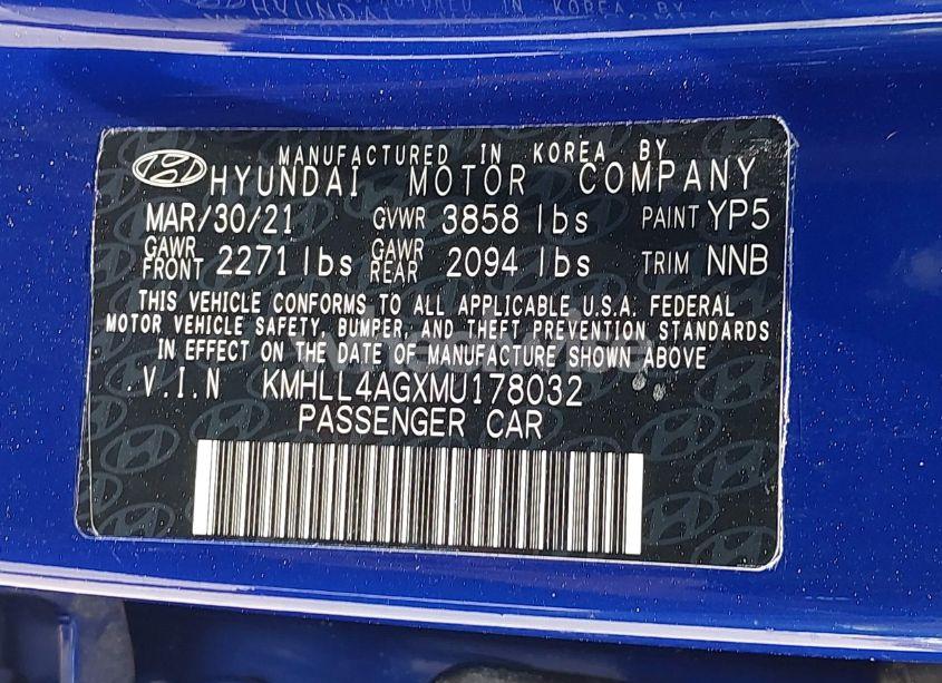 Photo 9 of 2021 Hyundai Elantra SE (VIN KMHLL4AGXMU178032)