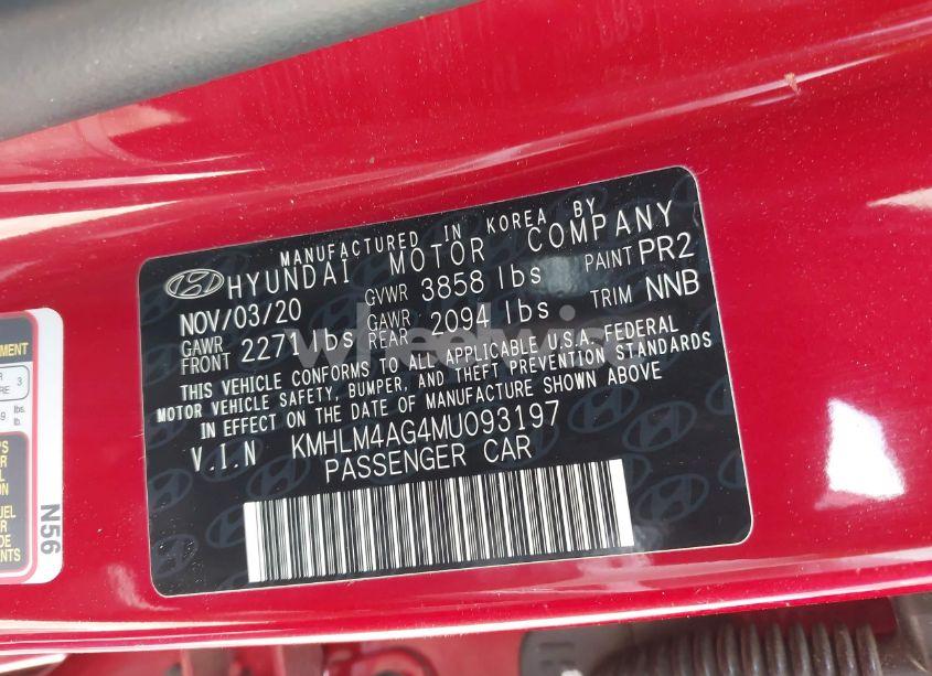 Photo 9 of 2021 Hyundai Elantra SEL (VIN KMHLM4AG4MU093197)