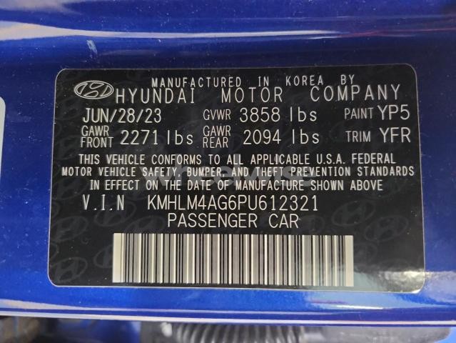 Photo 12 of 2023 HYUNDAI ELANTRA SEL (VIN KMHLM4AG6PU612321)