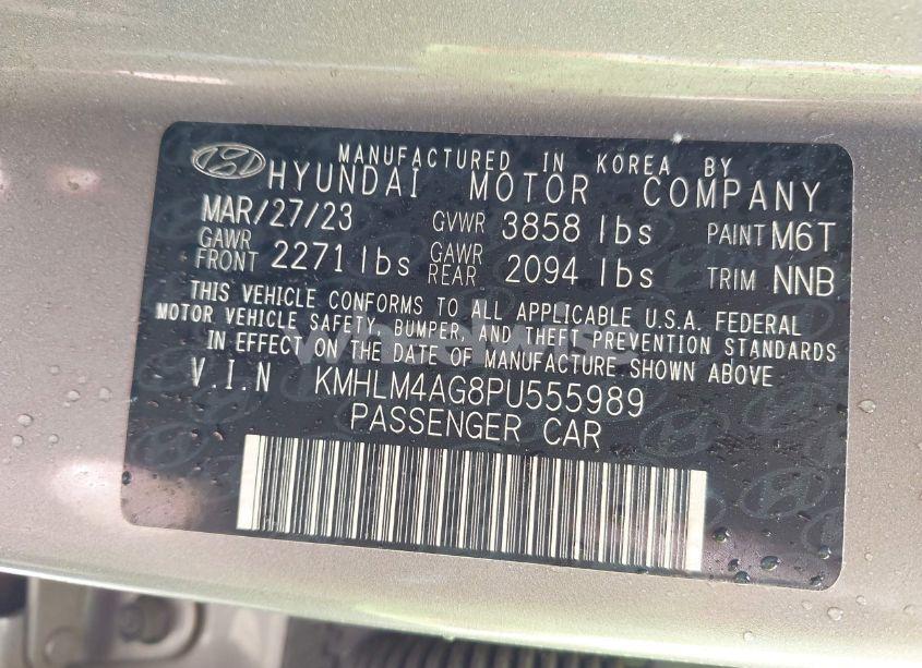 Photo 9 of 2023 Hyundai Elantra SEL (VIN KMHLM4AG8PU555989)