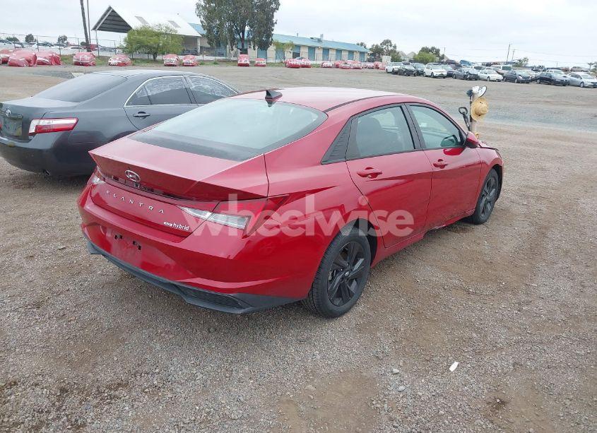 Photo 4 of 2021 Hyundai Elantra HYBRID BLUE (VIN KMHLM4AJ0MU007122)