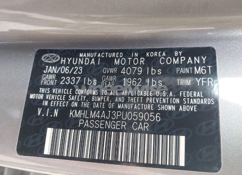 Photo 9 of 2023 Hyundai Elantra HYBRID BLUE (VIN KMHLM4AJ3PU059056)