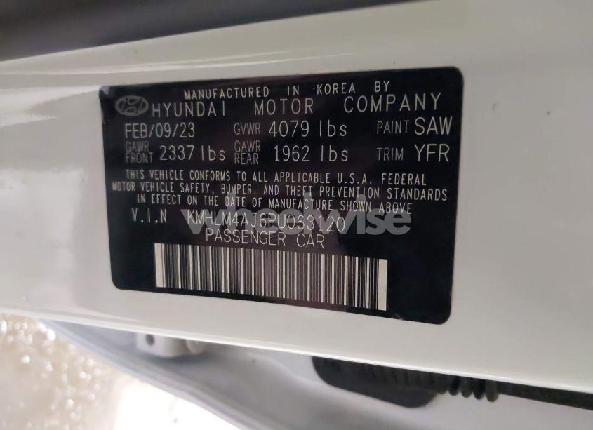 Photo 9 of 2023 Hyundai Elantra HYBRID BLUE (VIN KMHLM4AJ6PU063120)