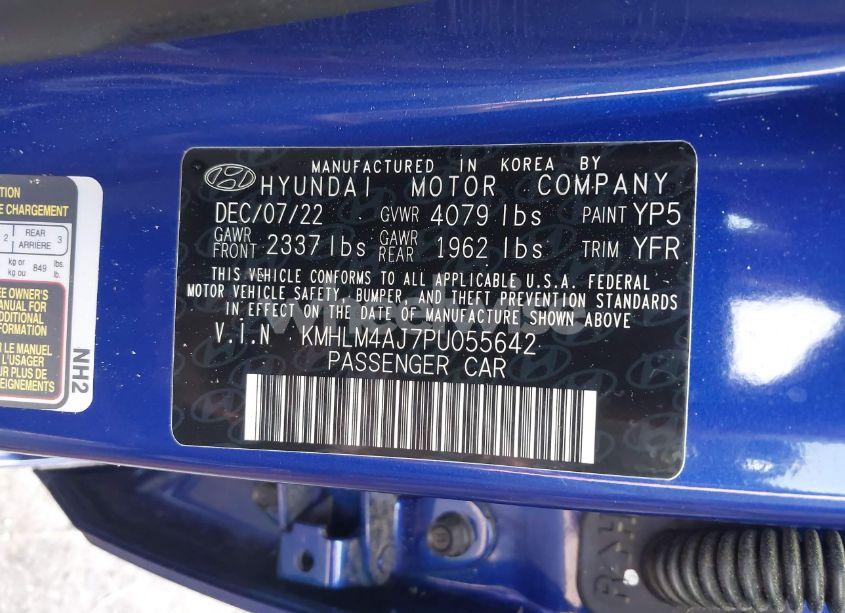 Photo 9 of 2023 Hyundai Elantra HYBRID BLUE (VIN KMHLM4AJ7PU055642)