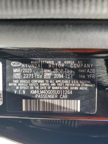 Photo 8 of 2025 HYUNDAI ELANTRA SEL SPORT (VIN KMHLM4DG0SU011264)