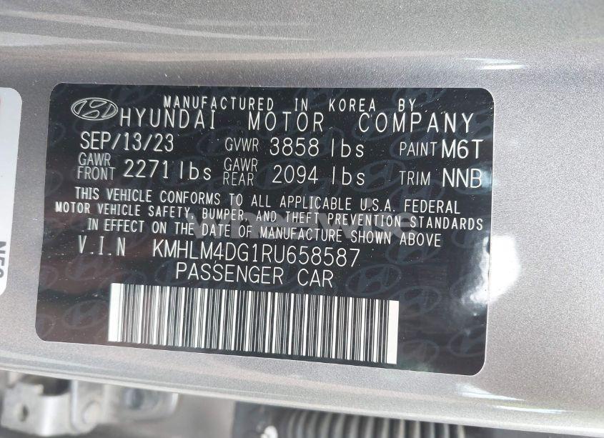 Photo 9 of 2024 Hyundai Elantra SEL (VIN KMHLM4DG1RU658587)