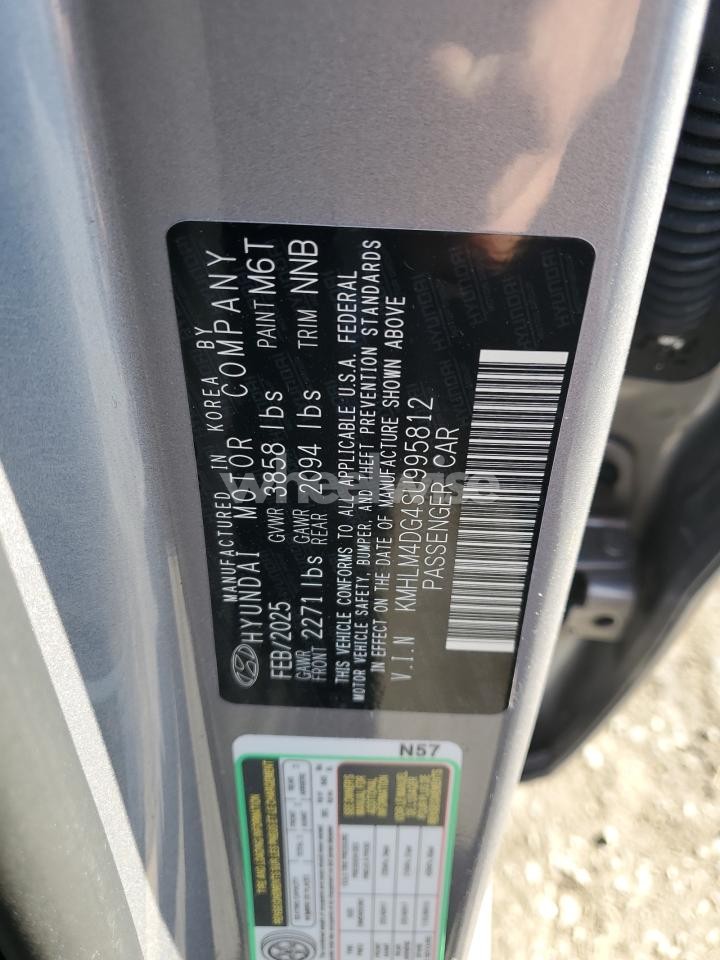 Photo 12 of 2025 HYUNDAI ELANTRA SEL SPORT (VIN KMHLM4DG4SU995812)