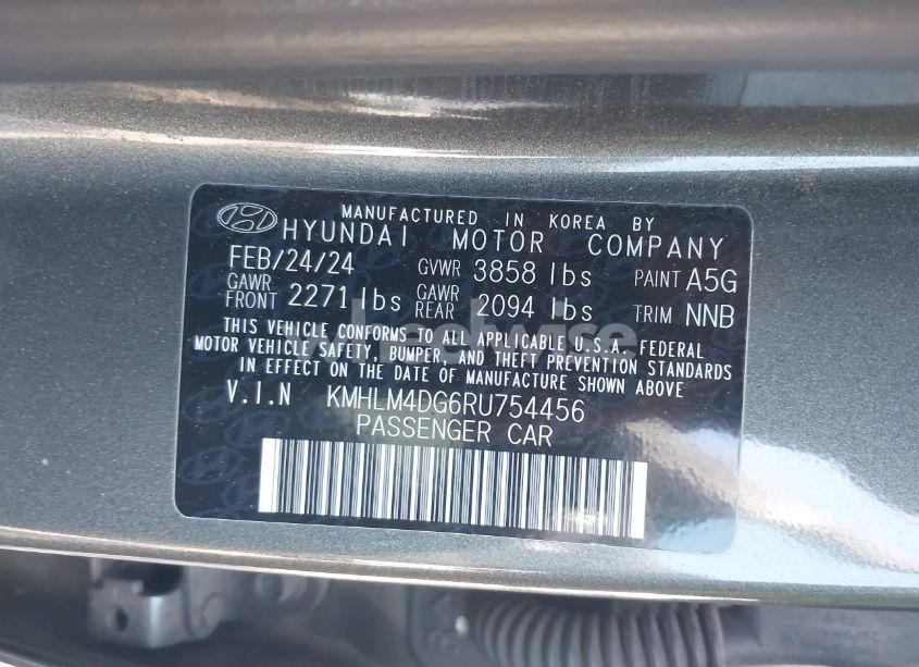 Photo 9 of 2024 Hyundai Elantra SEL (VIN KMHLM4DG6RU754456)