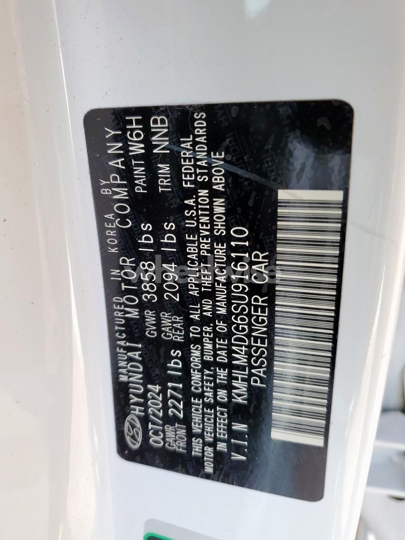 Photo 12 of 2025 HYUNDAI ELANTRA SEL SPORT (VIN KMHLM4DG6SU916110)