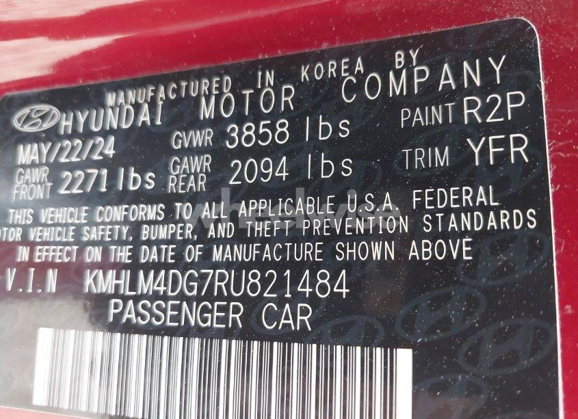 Photo 9 of 2024 Hyundai Elantra SEL (VIN KMHLM4DG7RU821484)