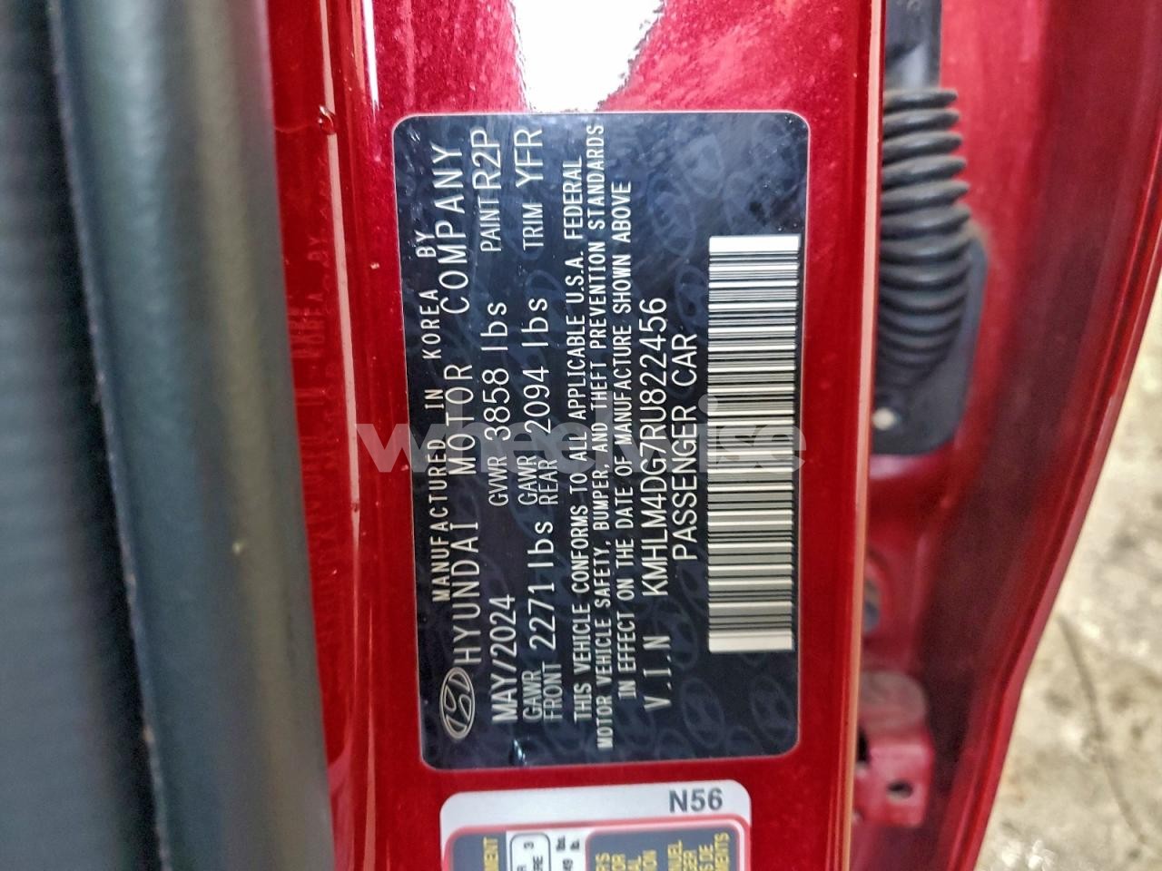 Photo 13 of 2024 HYUNDAI ELANTRA SEL (VIN KMHLM4DG7RU822456)