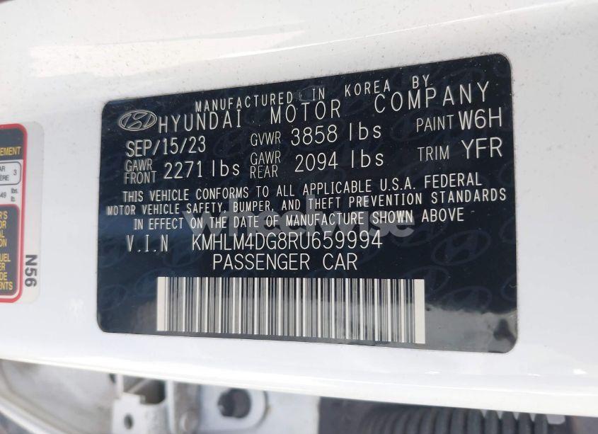 Photo 9 of 2024 Hyundai Elantra SEL (VIN KMHLM4DG8RU659994)