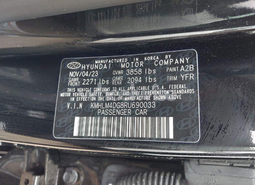 Photo 9 of 2024 Hyundai Elantra SEL (VIN KMHLM4DG8RU690033)