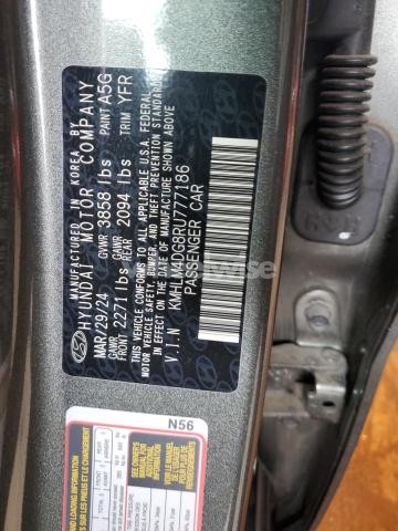 Photo 3 of 2024 HYUNDAI ELANTRA SEL (VIN KMHLM4DG8RU777186)