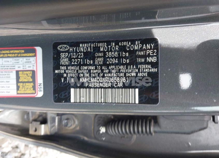 Photo 9 of 2024 Hyundai Elantra SEL (VIN KMHLM4DGXRU658961)