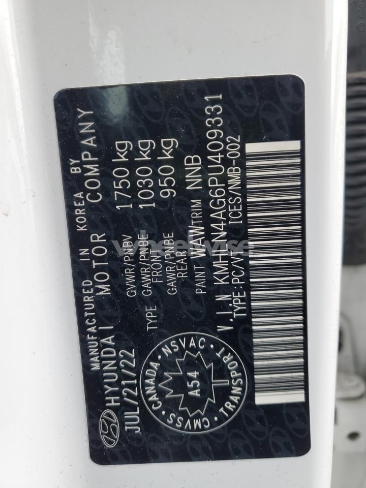 Photo 13 of 2023 HYUNDAI ELANTRA SEL (VIN KMHLN4AG6PU409331)