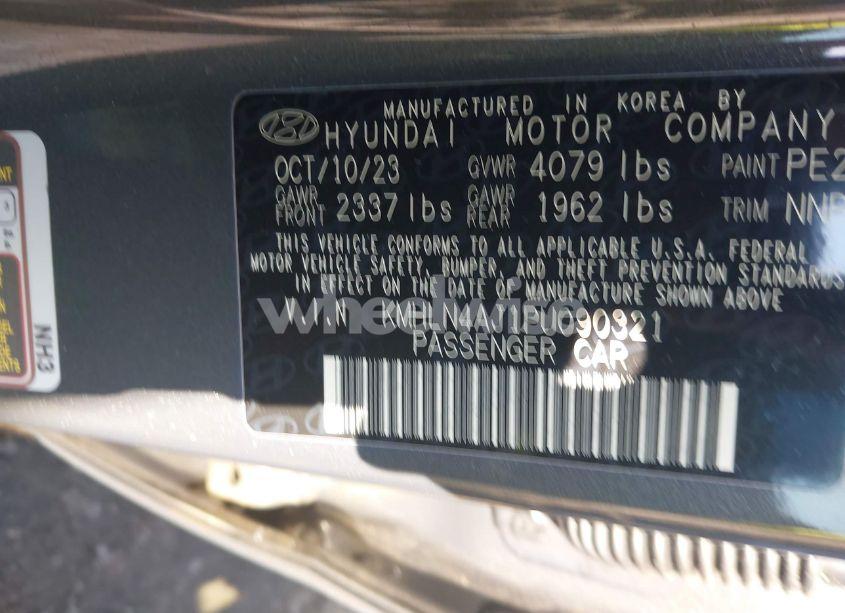 Photo 9 of 2023 Hyundai Elantra HYBRID LIMITED (VIN KMHLN4AJ1PU090321)