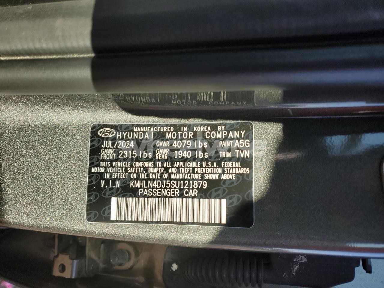 Photo 13 of 2025 HYUNDAI ELANTRA LIMITED (VIN KMHLN4DJ5SU121879)