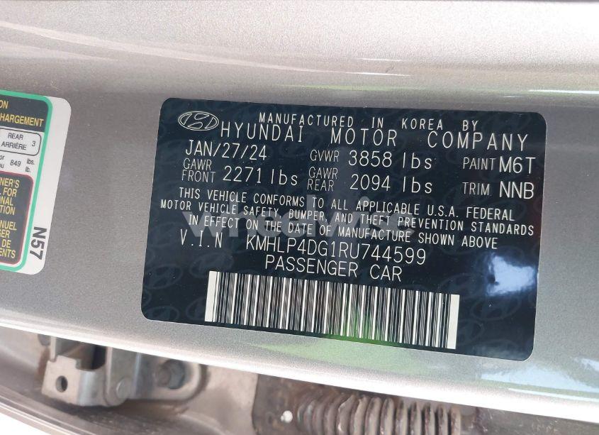 Photo 9 of 2024 Hyundai Elantra LIMITED (VIN KMHLP4DG1RU744599)