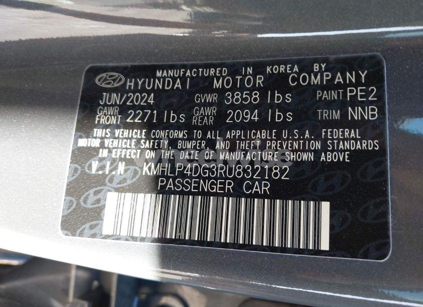 Photo 9 of 2024 Hyundai Elantra LIMITED (VIN KMHLP4DG3RU832182)