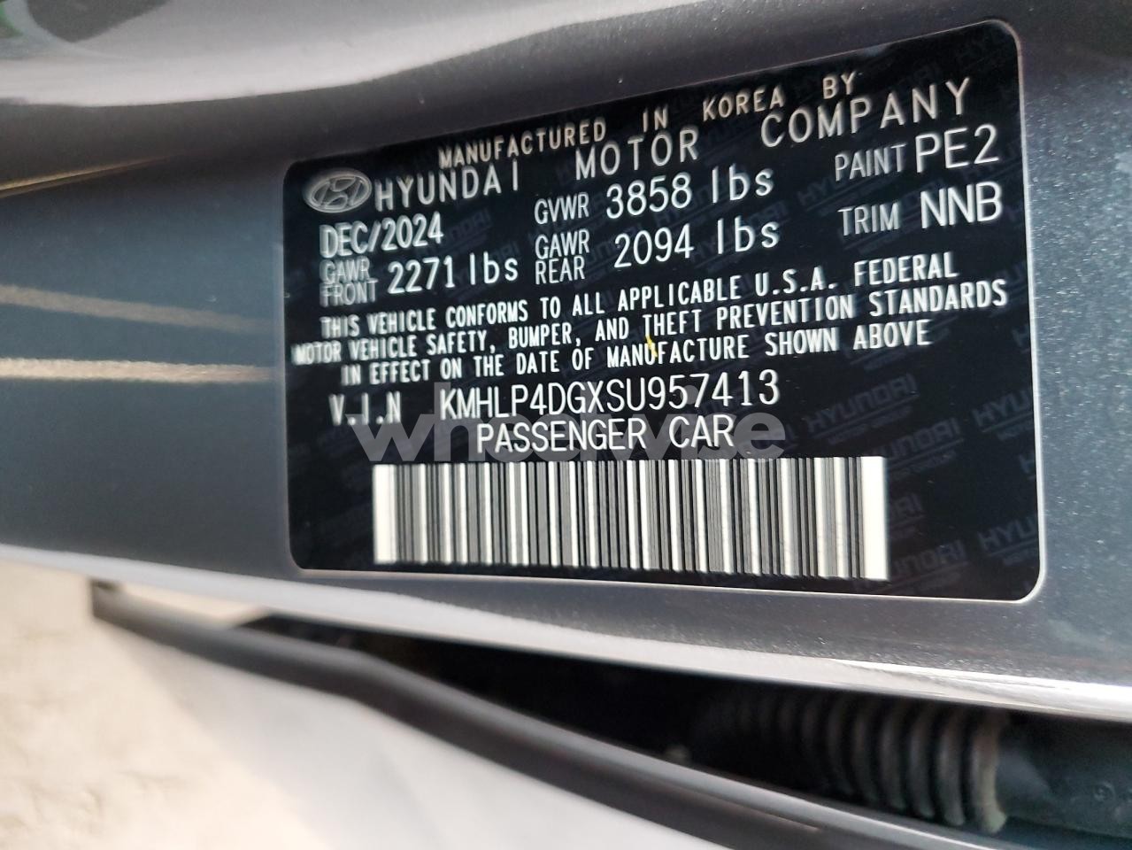 Photo 13 of 2025 HYUNDAI ELANTRA LIMITED (VIN KMHLP4DGXSU957413)