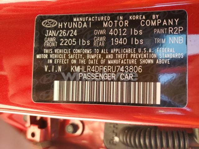 Photo 8 of 2024 HYUNDAI ELANTRA N LINE (VIN KMHLR4DF6RU743806)