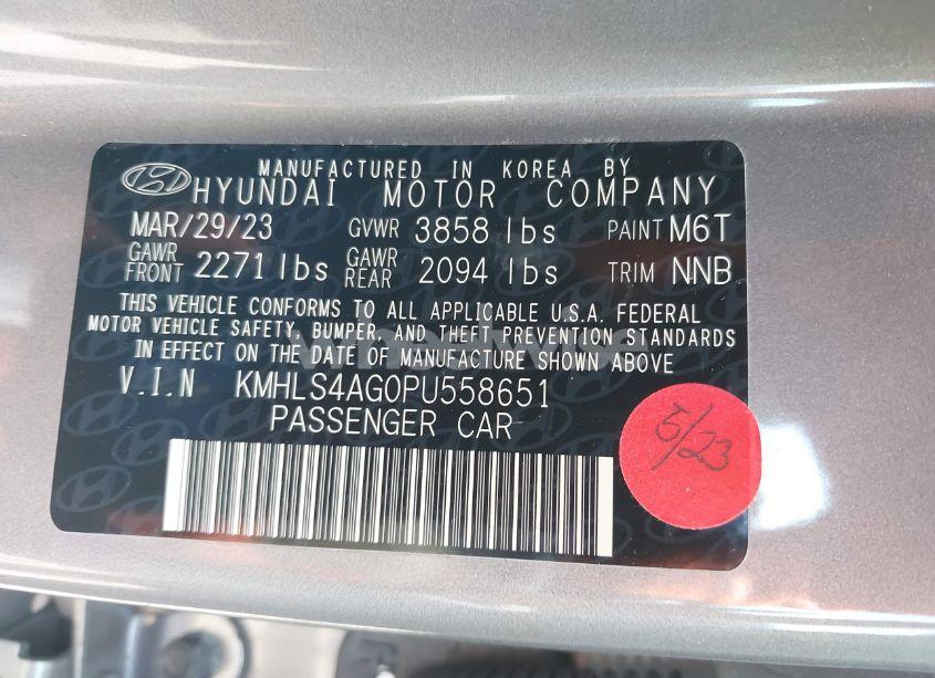Photo 9 of 2023 Hyundai Elantra SEL (VIN KMHLS4AG0PU558651)