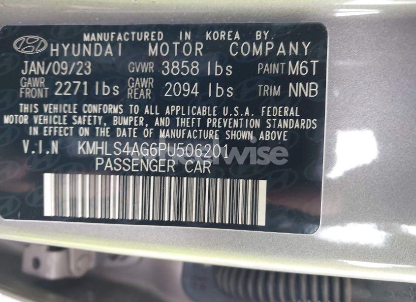 Photo 9 of 2023 Hyundai Elantra SEL (VIN KMHLS4AG6PU506201)