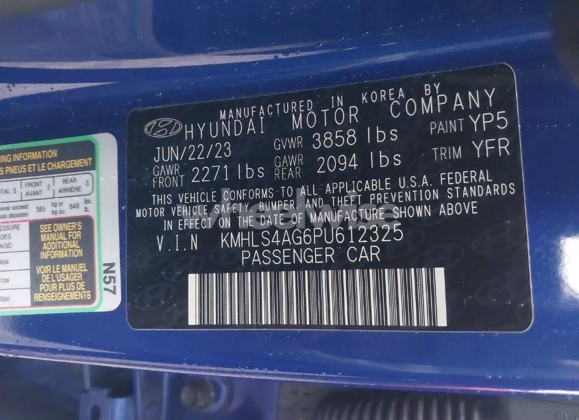 Photo 9 of 2023 Hyundai Elantra SEL (VIN KMHLS4AG6PU612325)